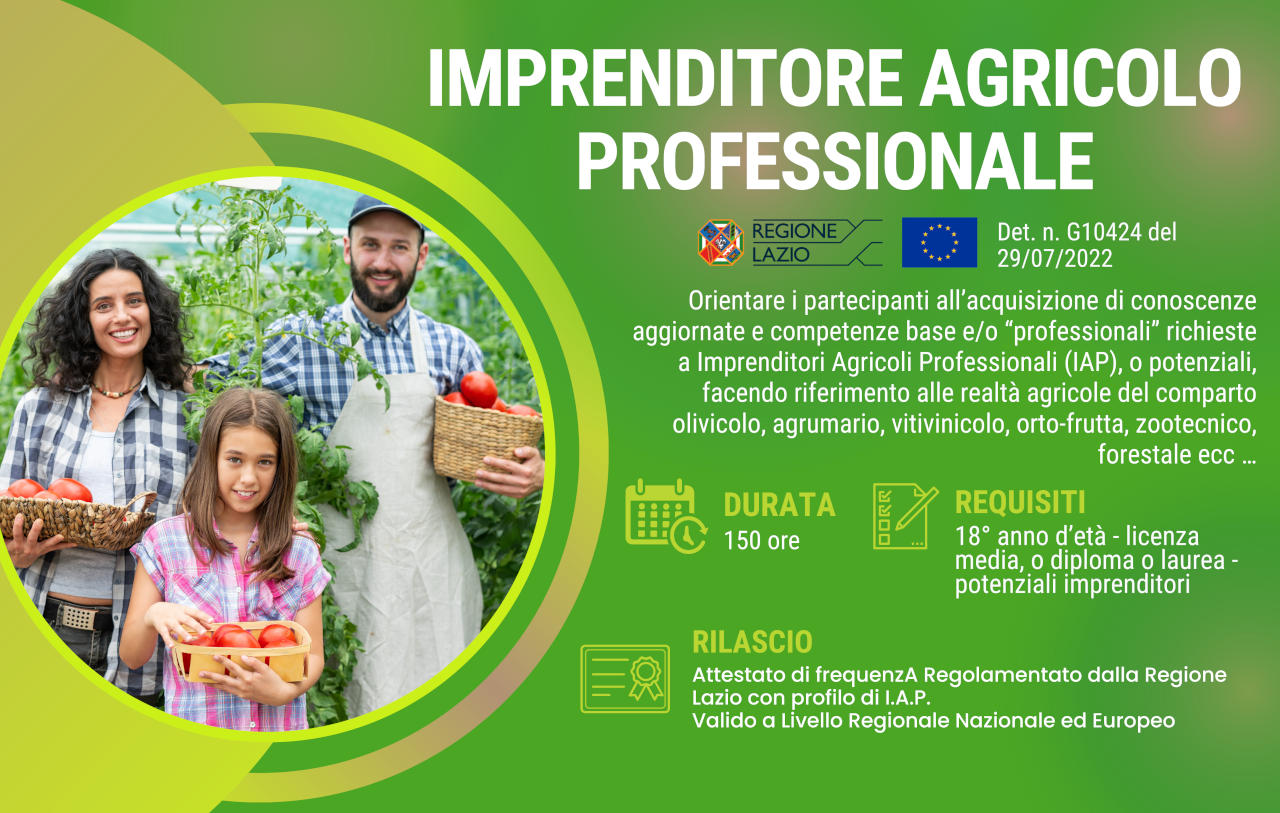 corso impreditore agricolo