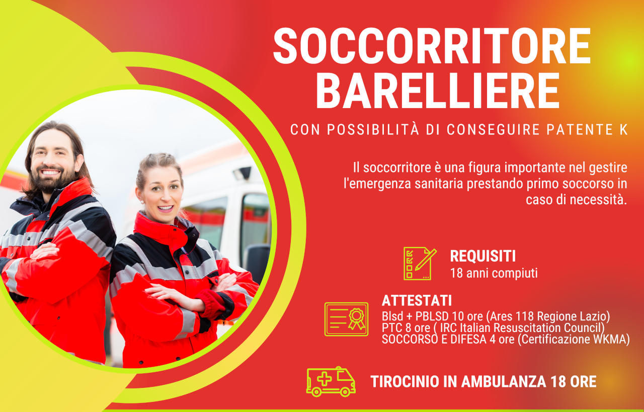 corso coccorritore barelliere